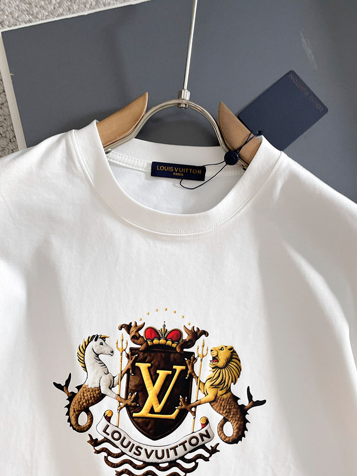 最高級ルイヴィトンスーパーコピー Louis Vuitton 2026年春夏新作 マーセライズドコットン半袖Tシャツ clothes202600644 ルイヴィトン 白Tシャツ 新作 - 画像 (11)