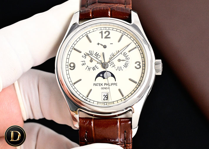 最高級パテックフィリップスーパーコピー PATEK PHILIPPE コンプリケーション アニュアルカレンダー ムーンフェイズ 5146G-010 パテック フィリップ 時計 安い - 画像 (5)