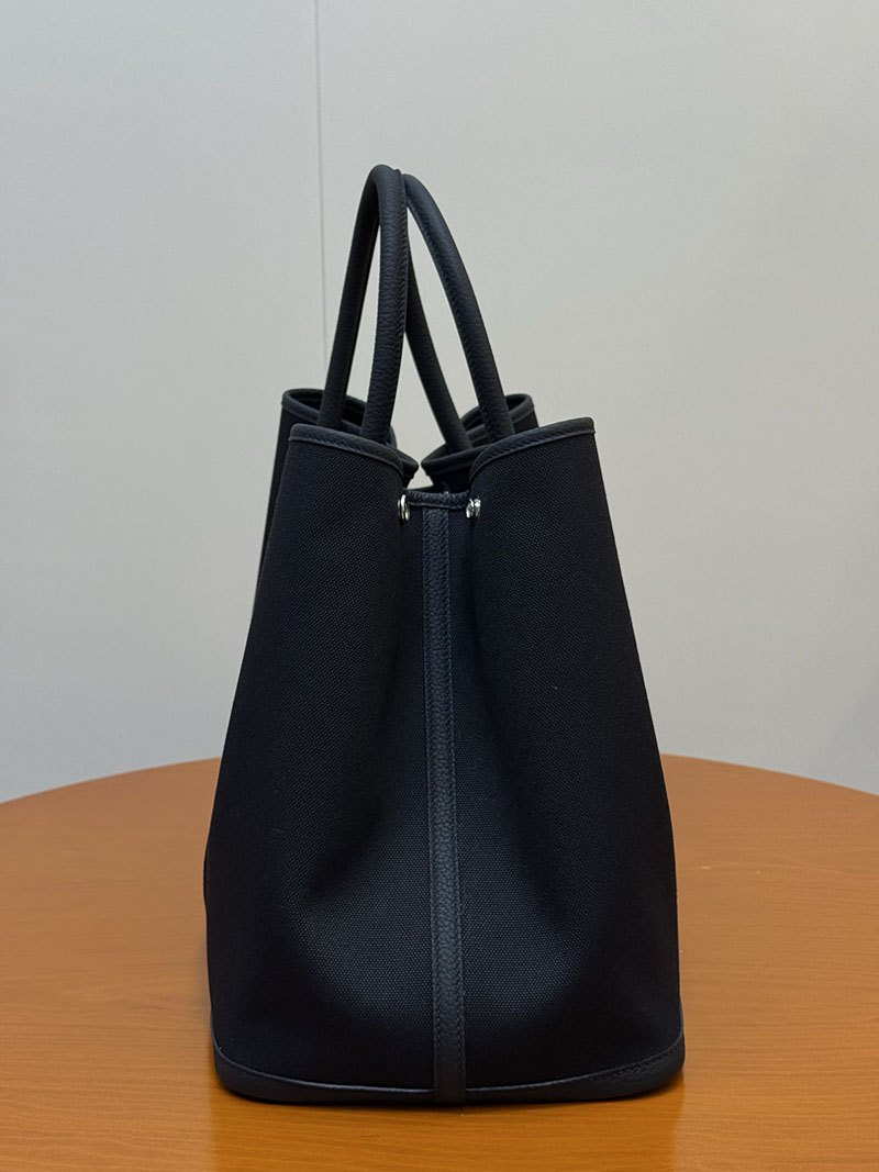 最高級エルメスガーデンパーティコピー HERMES ガーデンパーティー GM 45 黒 ネゴンダ/トワルアッシュ 2633934 エルメス ガーデンパーティ メンズ - 画像 (3)