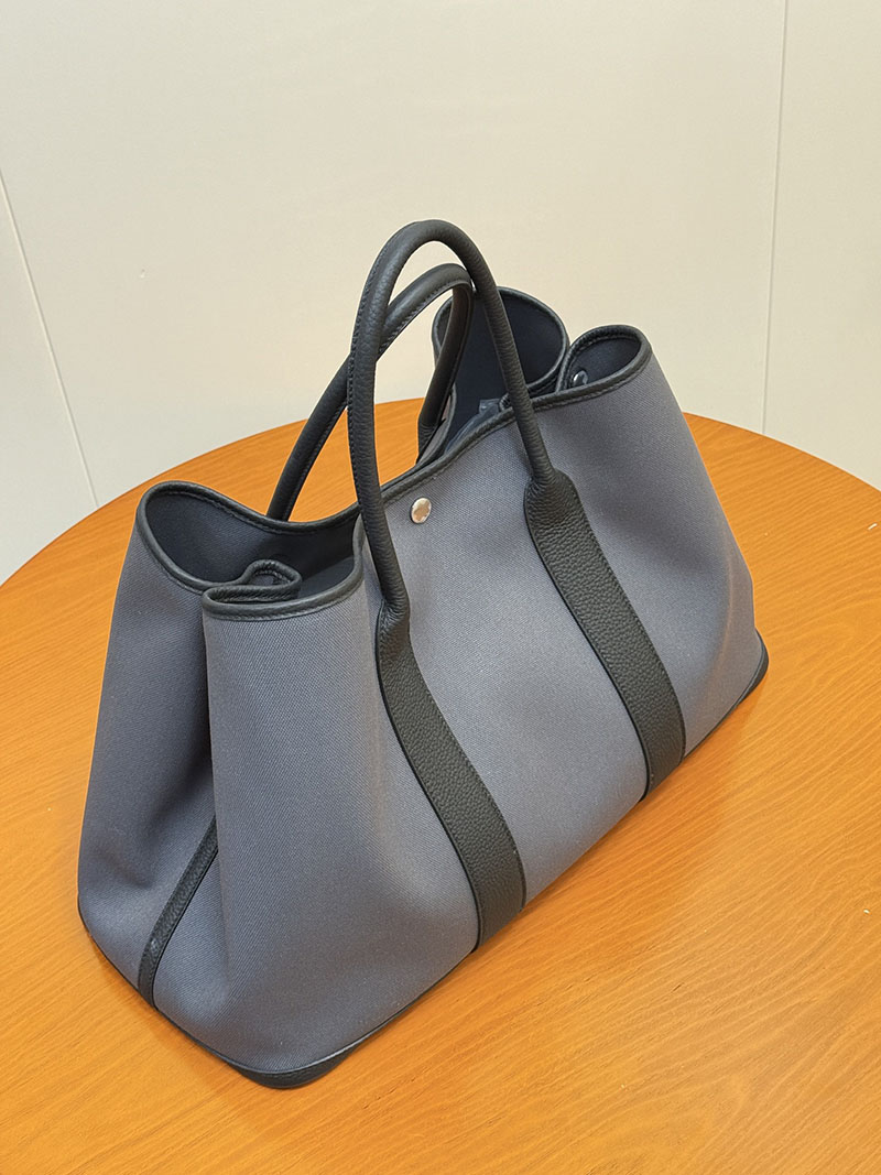 最高級エルメスガーデンパーティコピー HERMES ガーデンパーティー GM 45 グレー ネゴンダ/トワルアッシュ 2633935 エルメス ガーデンパーティ風 - 画像 (10)