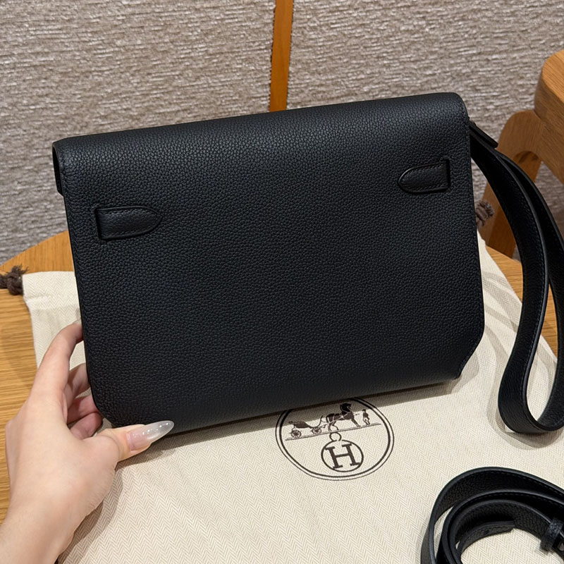 エルメス ケリーデペッシュ 25 HERMES ケリーデペッシュ25 黒 ブラック トゴ ブラック金具 H082295CH89 ケリーデペッシュ 25 定価 - 画像 (8)