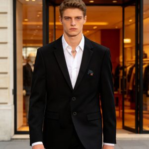 エルメス メンズスーツ 黒