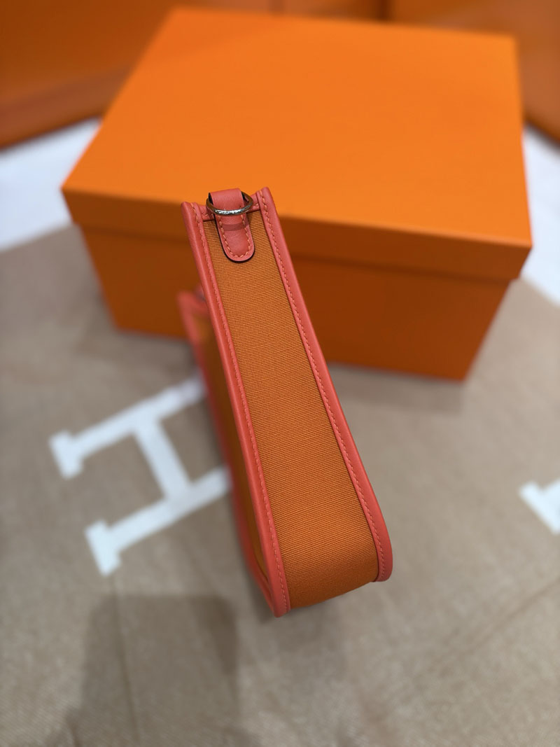 エルメス エヴリン ミニ HERMES エヴリン TPM オレンジ トワルアッシュ/トゴ シルバー金具 2633959 ミニ エブリン 人気色 - 画像 (7)