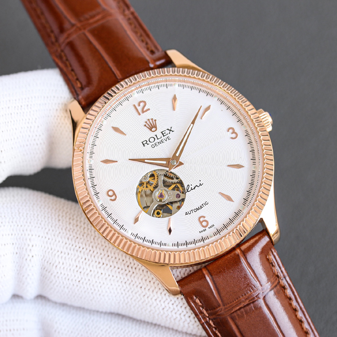 ブランド腕時計専門店 通販 ROLEX(ロレックス) センテリック スケルトン オープンハート 自動巻き メンズ 高級腕時計 - 画像 (4)