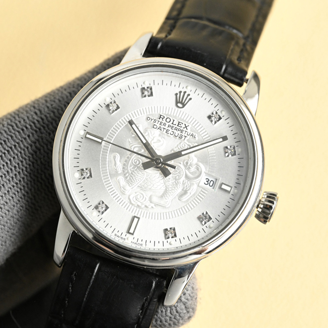 ブランド腕時計専門店 通販 ROLEX セリーニ Cellini シルバーダイヤル ダイヤモンドインデックス 自動巻き 腕時計 - 画像 (2)