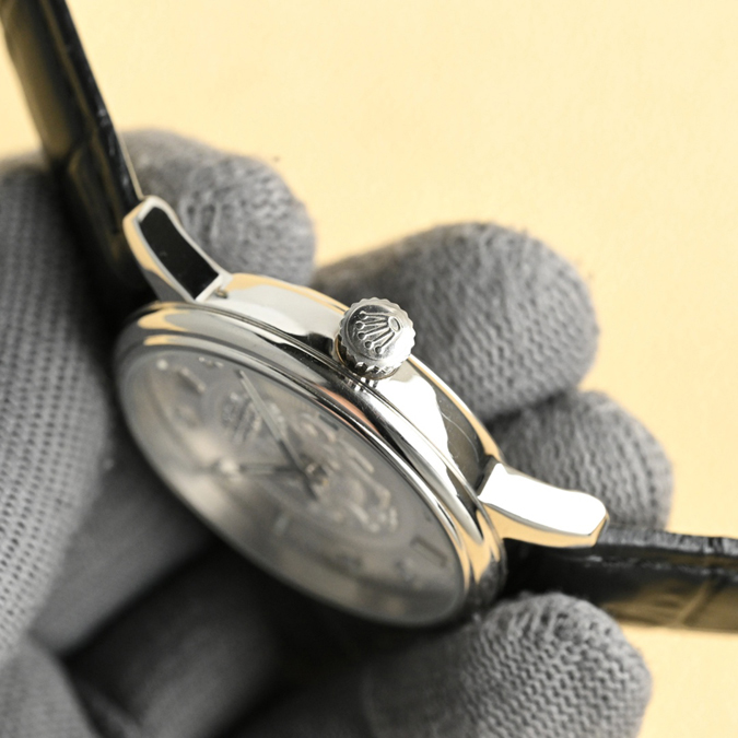ブランド腕時計専門店 通販 ROLEX セリーニ Cellini シルバーダイヤル ダイヤモンドインデックス 自動巻き 腕時計 - 画像 (7)