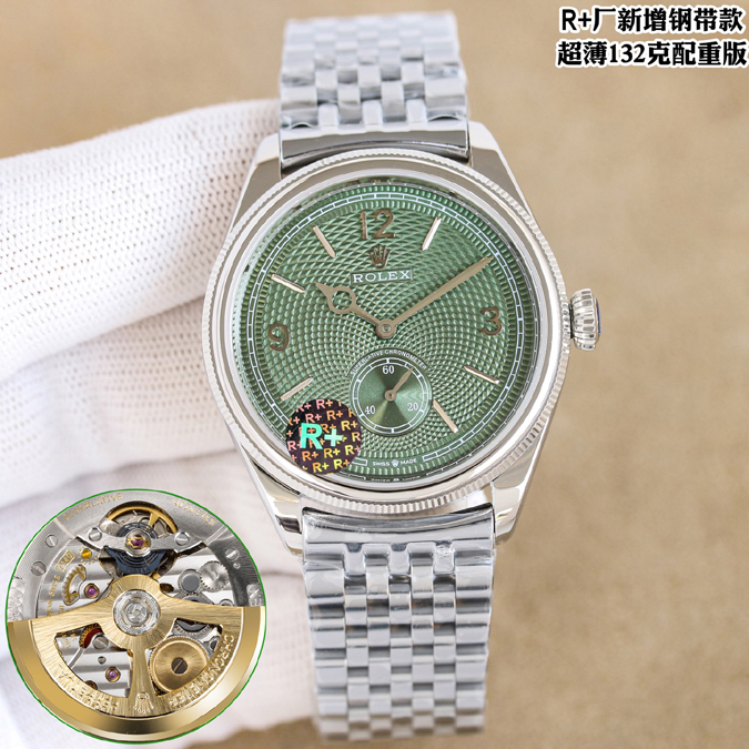 ROLEX セルニニ ムーンフェイズ 18Kホワイトゴールド ダイヤ ブルー guilloche ディスク ムーン 自動巻き メンズ - 画像 (4)