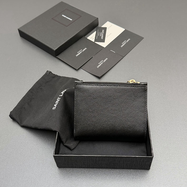最高級サンローランスーパーコピー Saint Laurent アップタウン コンパクトウォレット ブラック 2634234 サンローラン財布コピー - 画像 (9)