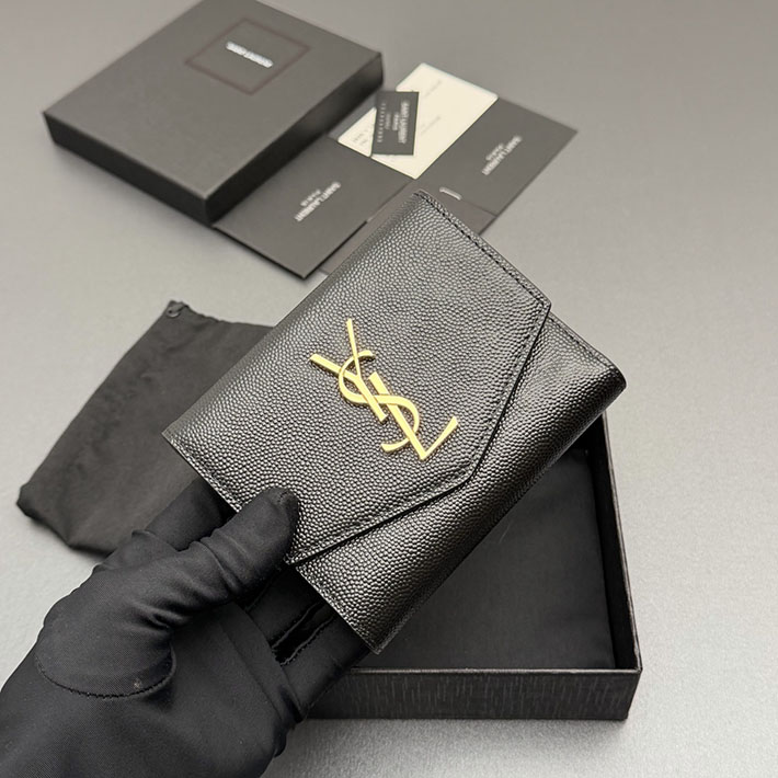 最高級サンローランスーパーコピー Saint Laurent アップタウン コンパクトウォレット ブラック 2634234 サンローラン財布コピー - 画像 (6)