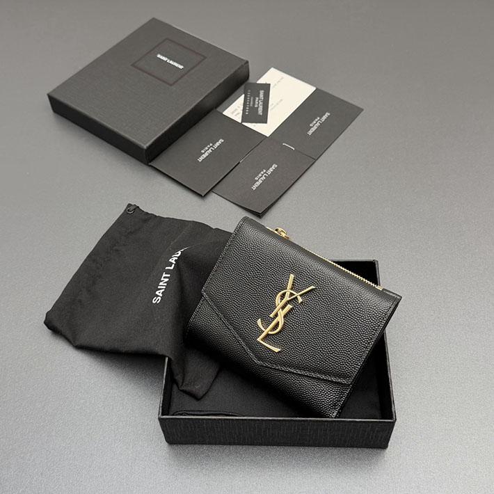 最高級サンローランスーパーコピー Saint Laurent アップタウン コンパクトウォレット ブラック 2634234 サンローラン財布コピー - 画像 (3)