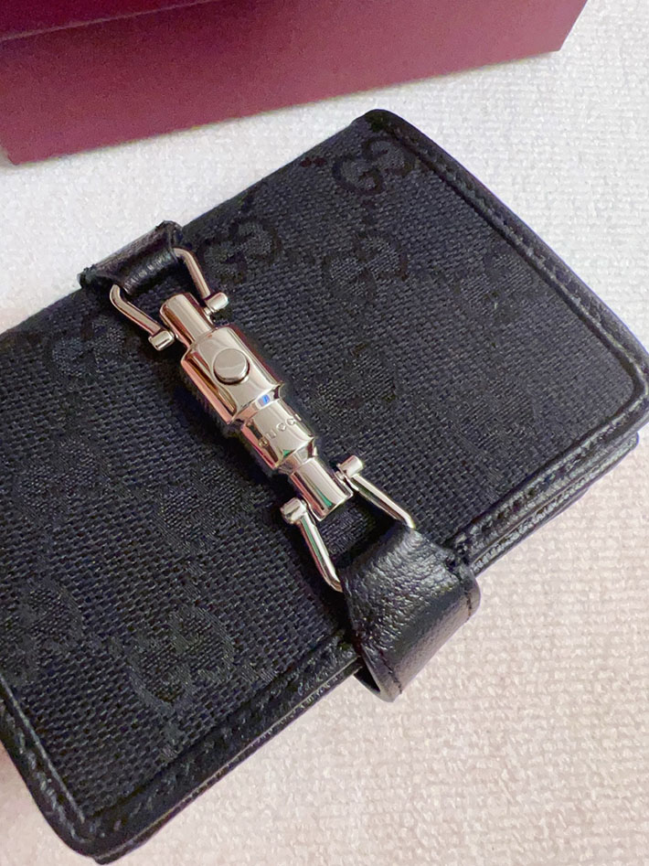 グッチ 財布 アウトレット GUCCI ジャッキー ミディアム ウォレット ブラック 867166 FAFV4 1000 グッチ 財布 レディース 人気 - 画像 (4)