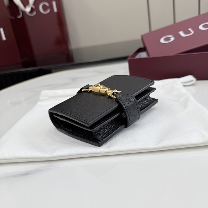 グッチ 財布 アウトレット GUCCI ジャッキー ミディアム ウォレット ブラック 867166 AAGA7 1000 グッチ 財布 新作 2026 - 画像 (2)