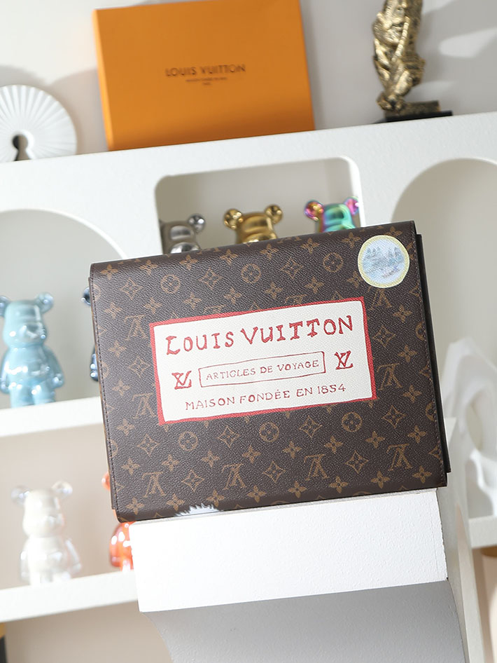 ルイヴィトン バッグ 新作 Louis Vuitton フォルダー・マーク メンズ ブラウン GI1397 ヴィトン ビジネスバッグ メンズ - 画像 (9)