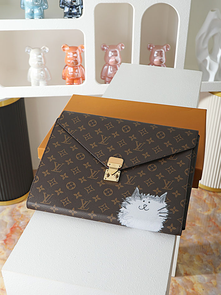 ルイヴィトン バッグ 新作 Louis Vuitton フォルダー・マーク メンズ ブラウン GI1397 ヴィトン ビジネスバッグ メンズ - 画像 (8)