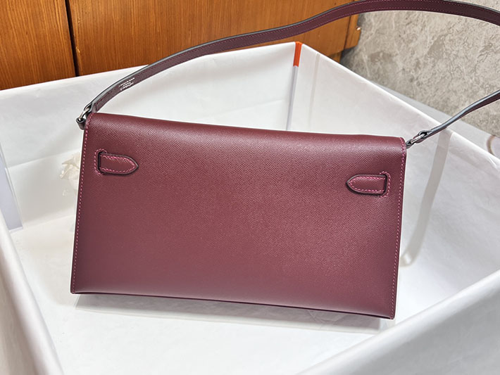 エルメスコピー通販 HERMES ケリーエラン ルージュアッシュ マダム シルバー金具 ケリーエラン H085208CK55 ケリーエラン 新作 - 画像 (9)