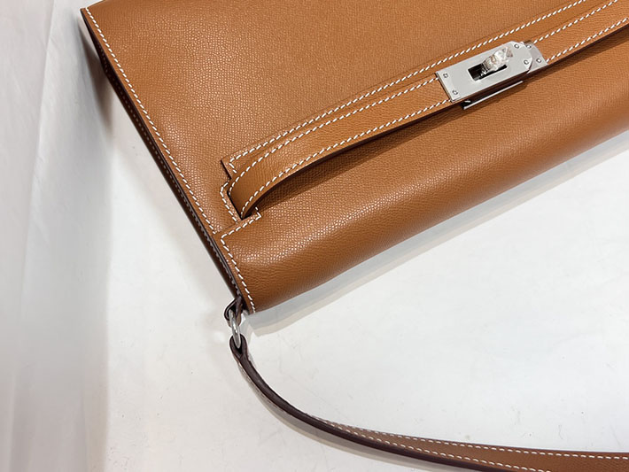 エルメスコピー通販 HERMES ケリーエラン ゴールド マダム シルバー金具 ケリーエラン H085208CK37 エルメス ケリーエラン - 画像 (7)