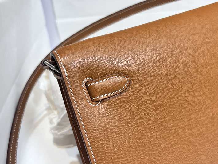 エルメスコピー通販 HERMES ケリーエラン ゴールド マダム シルバー金具 ケリーエラン H085208CK37 エルメス ケリーエラン - 画像 (6)