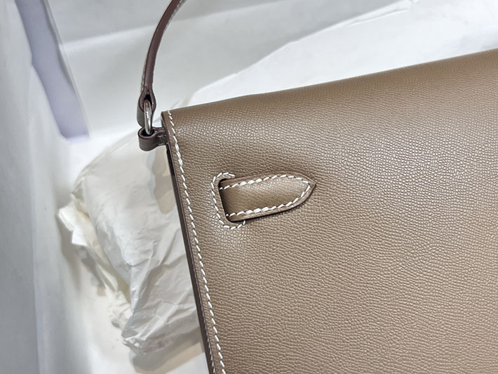 エルメスコピー通販 HERMES ケリーエラン エトゥープ マダム シルバー金具 ケリーエラン H085208CK18 ケリーエラン 新作 - 画像 (7)