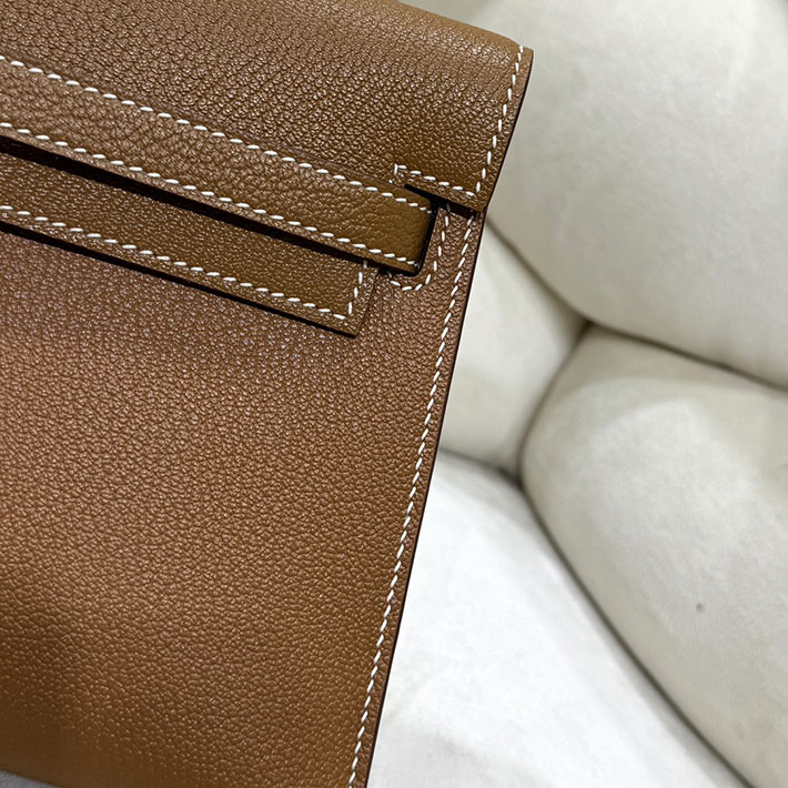 エルメスコピー通販 HERMES ケリーエラン ゴールド シェブルミゾル シルバー金具 ケリーエラン H085885CK37 エルメス ケリーエラン - 画像 (9)