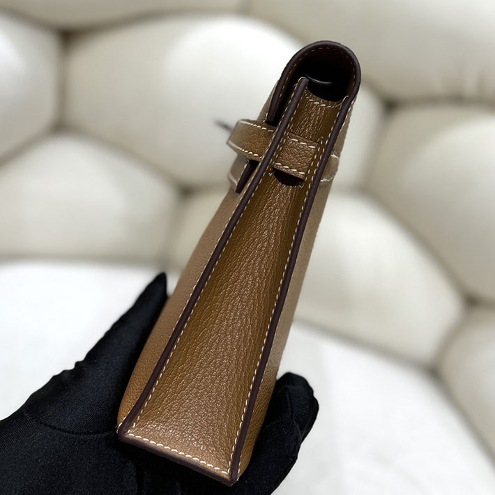エルメスコピー通販 HERMES ケリーエラン ゴールド シェブルミゾル シルバー金具 ケリーエラン H085885CK37 エルメス ケリーエラン - 画像 (8)
