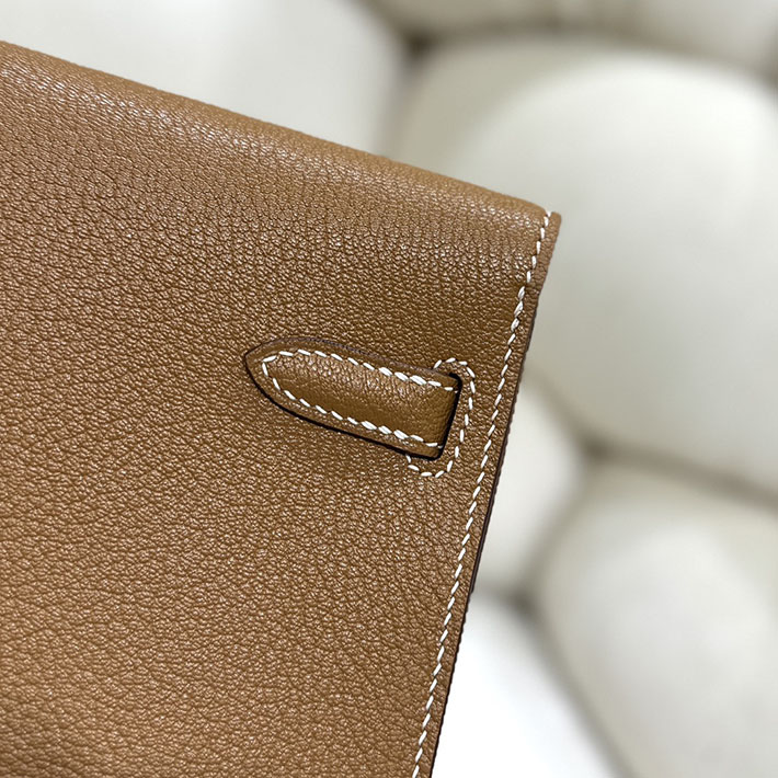 エルメスコピー通販 HERMES ケリーエラン ゴールド シェブルミゾル シルバー金具 ケリーエラン H085885CK37 エルメス ケリーエラン - 画像 (6)