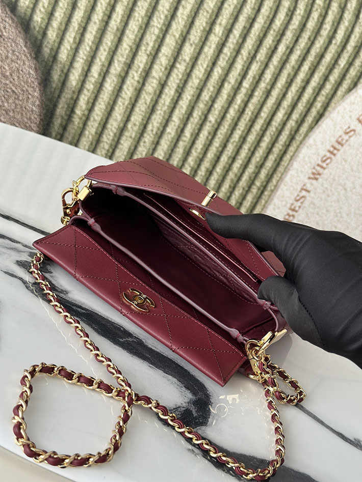 最高級シャネルスーパーコピー CHANEL 2026新作 ハンドバッグ ホーボーバッグ ワインレッド AS6255 B24044 NZG79 シャネル バッグ アウトレット - 画像 (3)