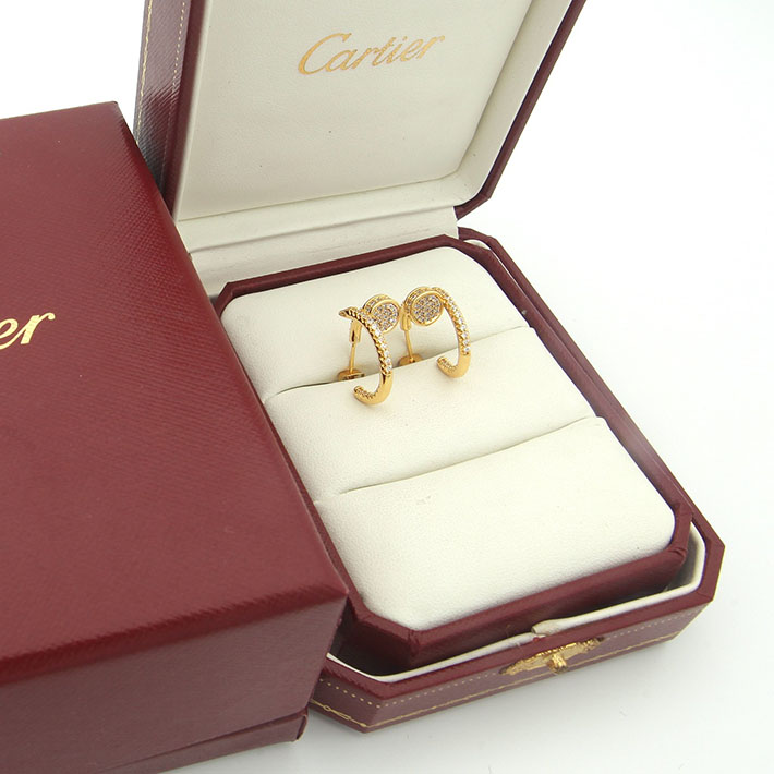 最高級カルティエスーパーコピー Cartier ジュスト アン クル フープ イヤリング スモールモデル パヴェセッティング B8301430 カルティエ ピアス 人気 - 画像 (7)