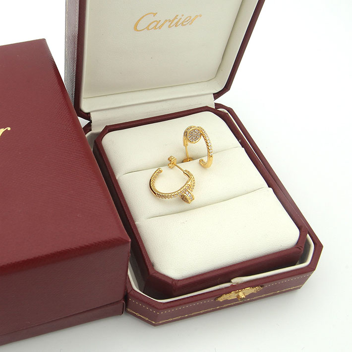 最高級カルティエスーパーコピー Cartier ジュスト アン クル フープ イヤリング スモールモデル パヴェセッティング B8301430 カルティエ ピアス 人気 - 画像 (6)