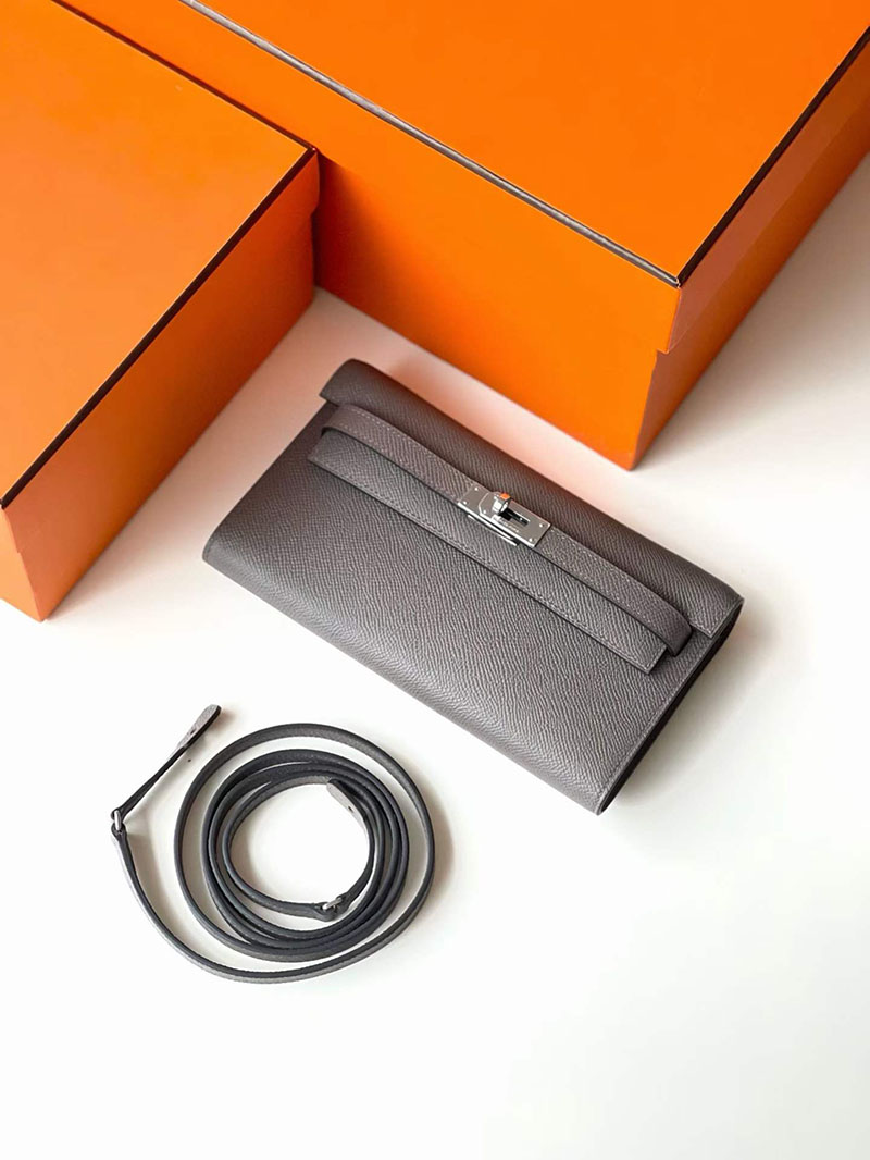 エルメス ケリートゥー・ゴー HERMES ケリーウォレット ロング トゥーゴー ヴォーエプソン 39色から選べます 2634583 ケリーウォレット ロング 定価 - 画像 (5)