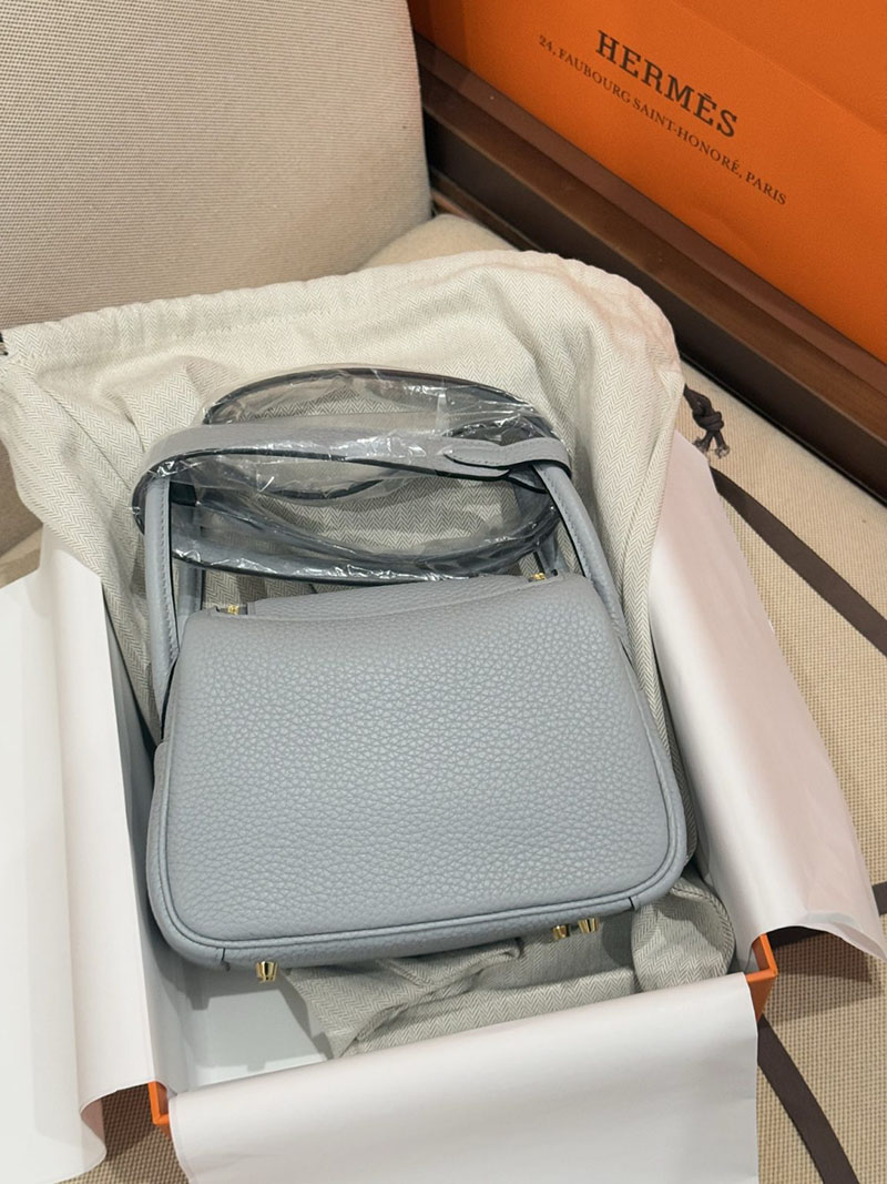 エルメスコピー通販 HERMES ミニリンディ グリパンタン トリヨンクレマンス ゴールド金具 H082608CCP0 エルメス ショルダーバッグ ミニ - 画像 (6)