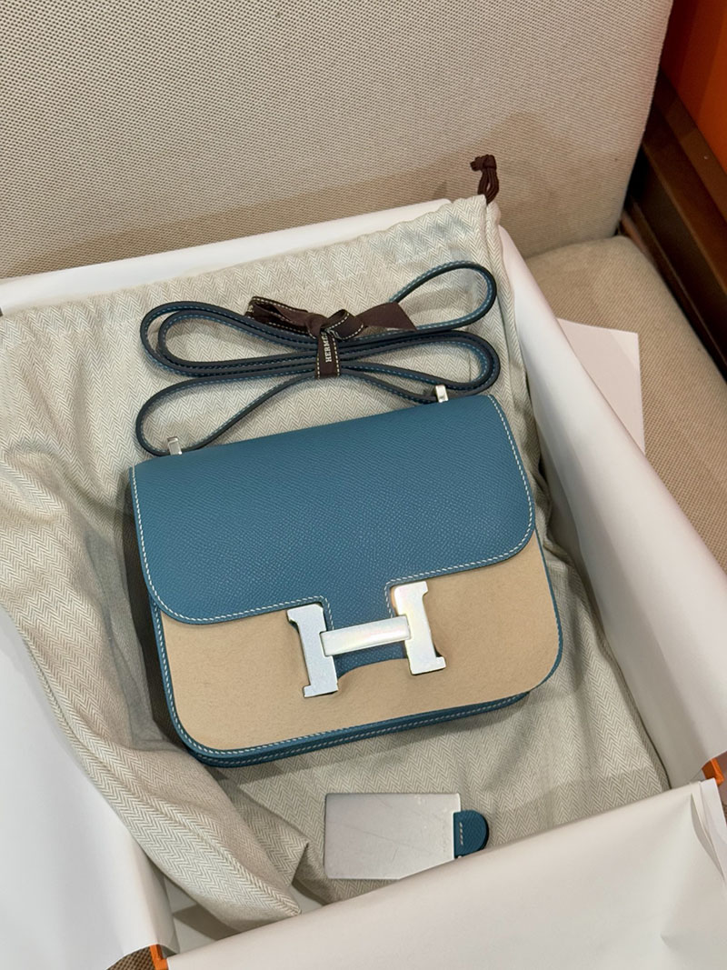 エルメスコピー通販 HERMES コンスタンス3 ミニ ブルージーン ヴォーエプソン シルバー金具 H056341CK75 エルメス バッグ 人気ランキング - 画像 (3)