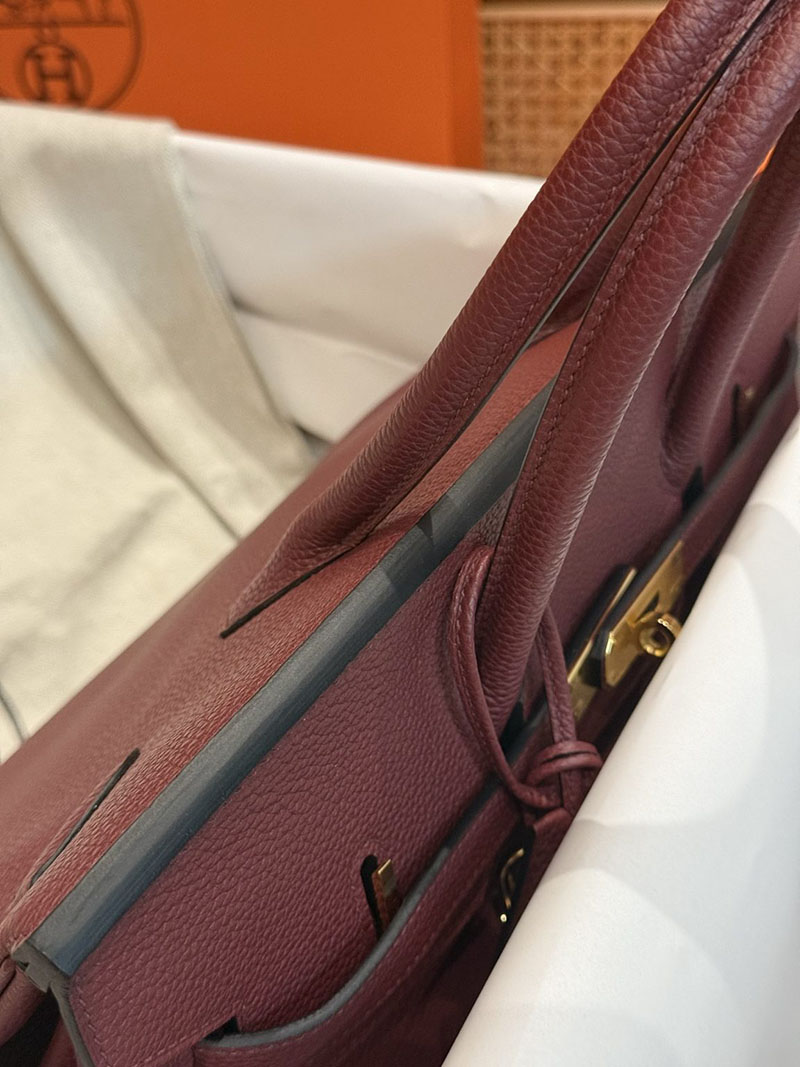 エルメスコピー通販 HERMES Birkin バーキン30 ボルドー トゴ ゴールド金具 H027633CC57 エルメスバーキンスーパーコピー - 画像 (3)