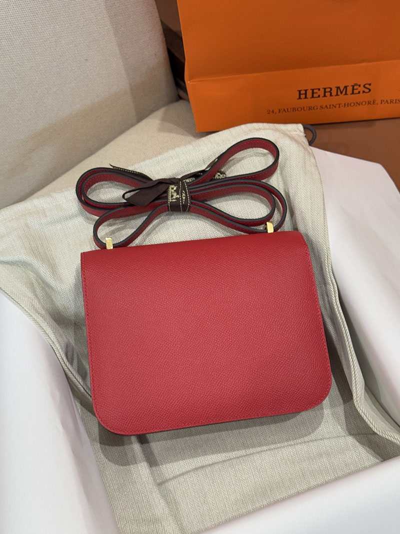 エルメスコピー通販 HERMES コンスタンス3 ミニ ルージュカザック ヴォーエプソン ゴールド金具 H056341CCQ5 エルメス コンスタンスミニ 定価 - 画像 (9)