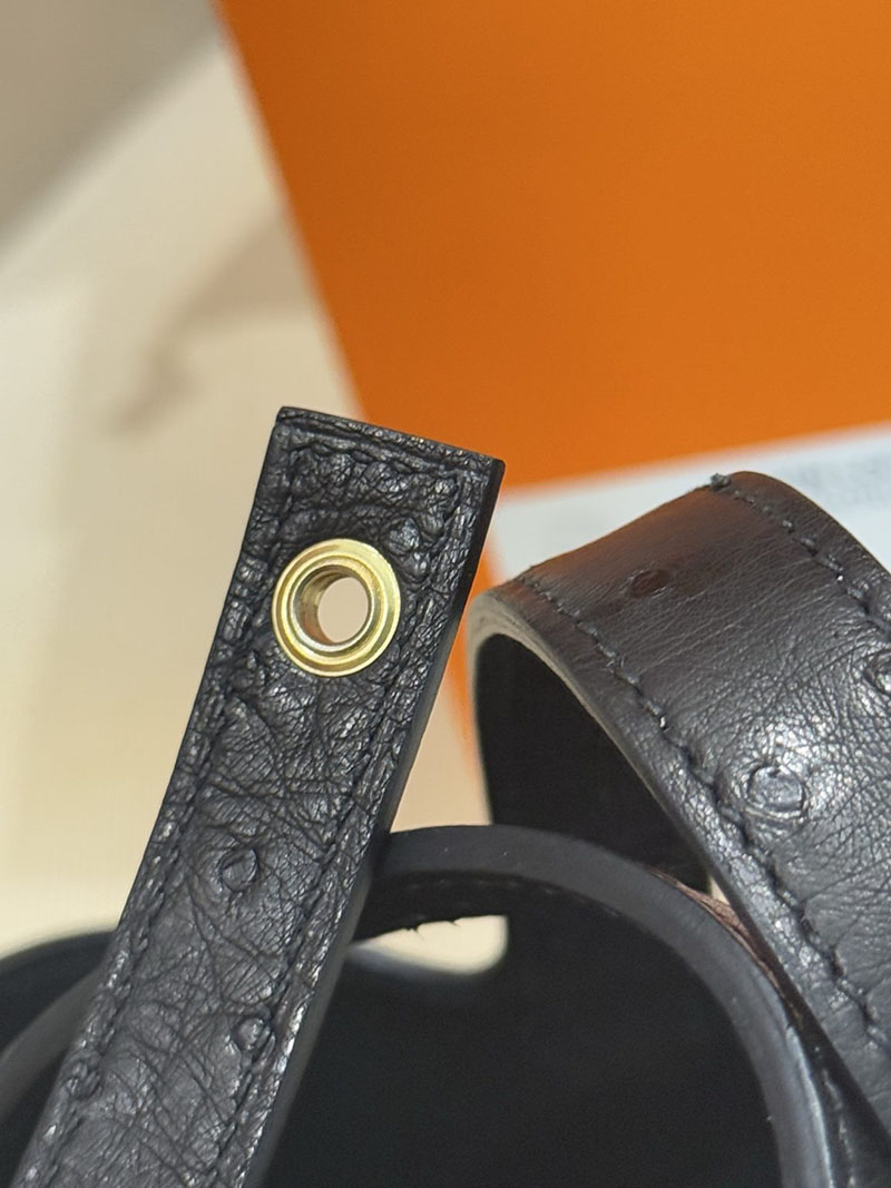 エルメスコピー通販 HERMES ピコタンロック 18 PM 黒 ブラック オーストリッチ ゴールド金具 H068593CC89 エルメス ピコタンpm 定価 - 画像 (2)