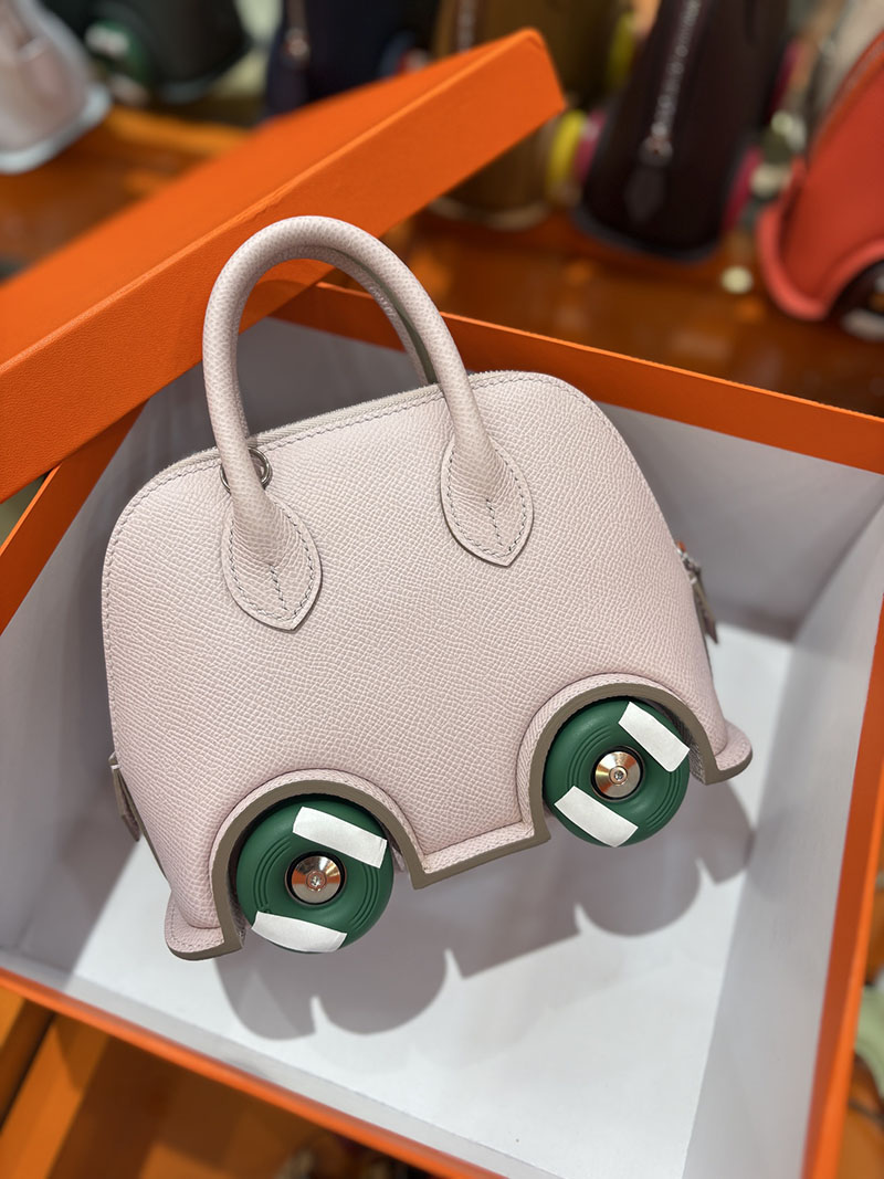 エルメスコピー通販 HERMES ボリードオンホイールズ ミニ モーヴペール ヴォーエプソン シルバー金具 2634714 ボリード オン ホイールズ - 画像 (6)