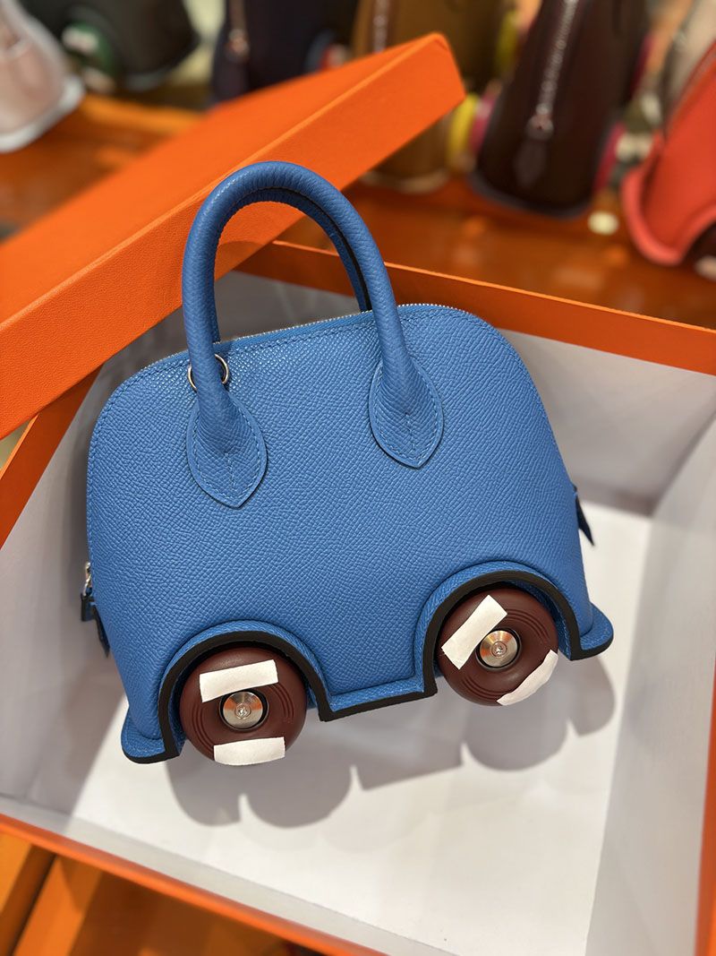 エルメスコピー通販 HERMES ボリードオンホイールズ ミニ シエル ヴォーエプソン シルバー金具 2634715 ボリード オン ホイールズ - 画像 (5)