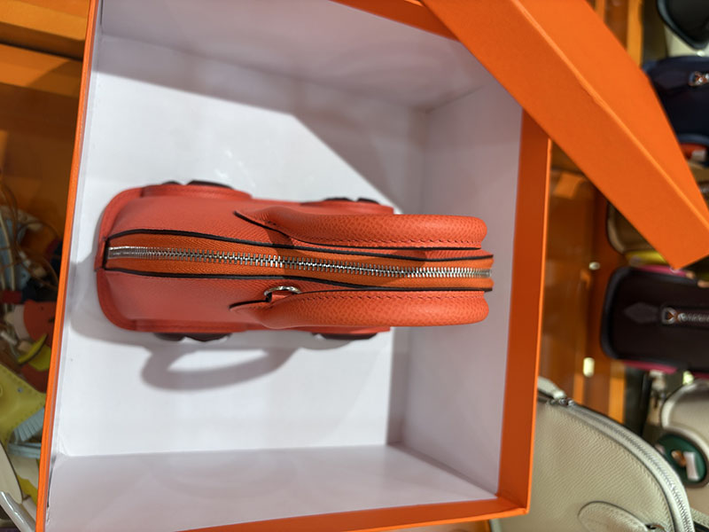 エルメスコピー通販 HERMES ボリードオンホイールズ ミニ オレンジ ヴォーエプソン シルバー金具 2634717 ボリード オン ホイールズ - 画像 (7)