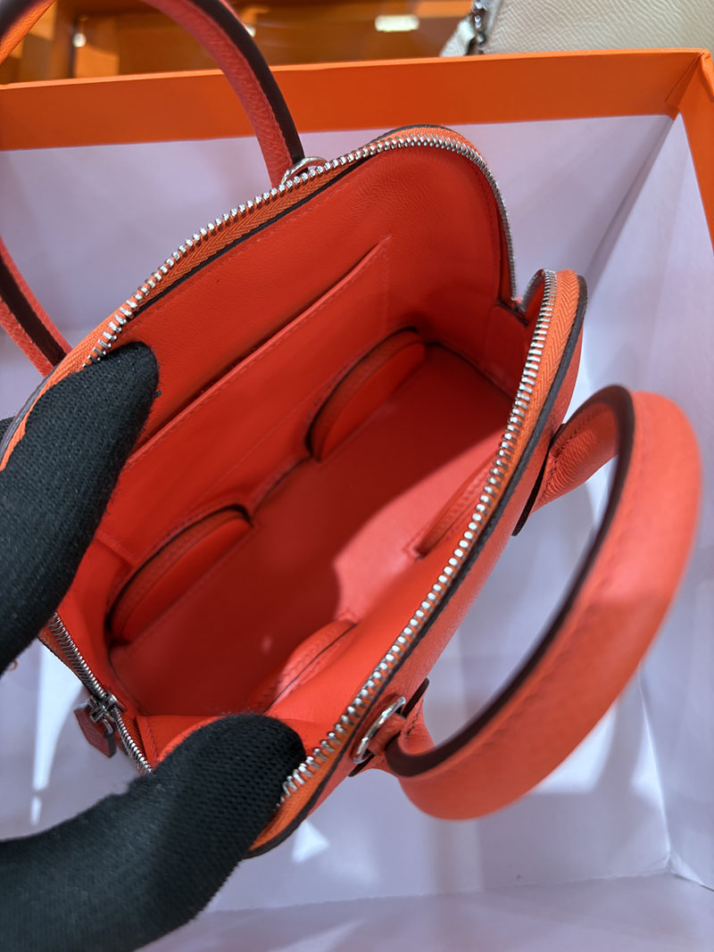 エルメスコピー通販 HERMES ボリードオンホイールズ ミニ オレンジ ヴォーエプソン シルバー金具 2634717 ボリード オン ホイールズ - 画像 (2)