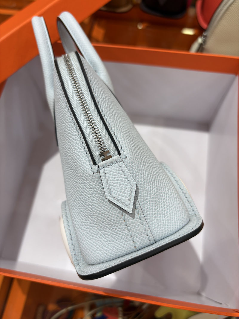エルメスコピー通販 HERMES ボリードオンホイールズ ミニ ブルーペール ヴォーエプソン シルバー金具 2634719 ボリード オン ホイールズ - 画像 (4)