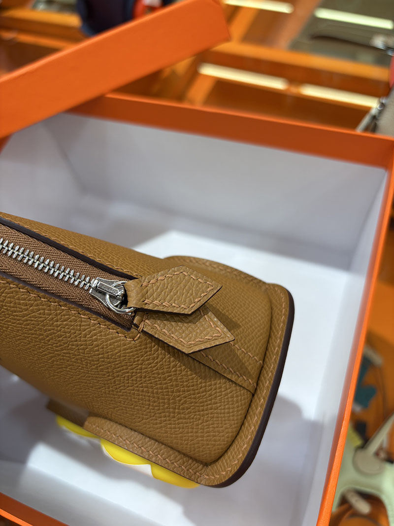 エルメスコピー通販 HERMES ボリードオンホイールズ ミニ ゴールド ヴォーエプソン シルバー金具 2634721 ボリード オン ホイールズ - 画像 (6)