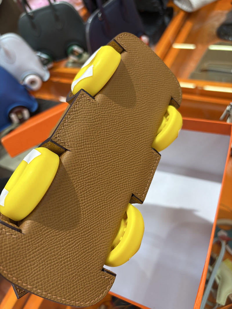 エルメスコピー通販 HERMES ボリードオンホイールズ ミニ ゴールド ヴォーエプソン シルバー金具 2634721 ボリード オン ホイールズ - 画像 (3)