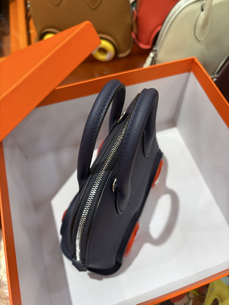 エルメスコピー通販 HERMES ボリードオンホイールズ ミニ ブルーサフィール ヴォーエプソン シルバー金具 2634722 ボリード オン ホイールズ - 画像 (7)