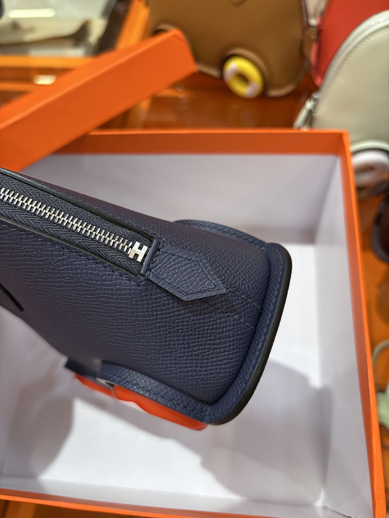 エルメスコピー通販 HERMES ボリードオンホイールズ ミニ ブルーサフィール ヴォーエプソン シルバー金具 2634722 ボリード オン ホイールズ - 画像 (5)