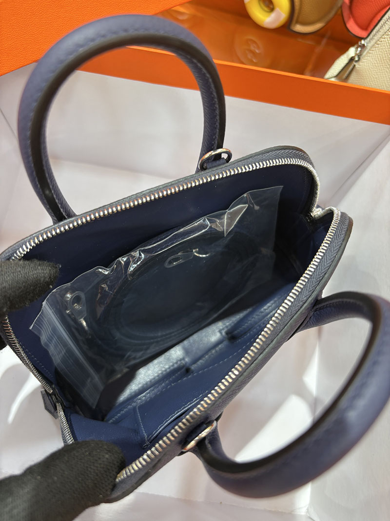 エルメスコピー通販 HERMES ボリードオンホイールズ ミニ ブルーサフィール ヴォーエプソン シルバー金具 2634722 ボリード オン ホイールズ - 画像 (2)