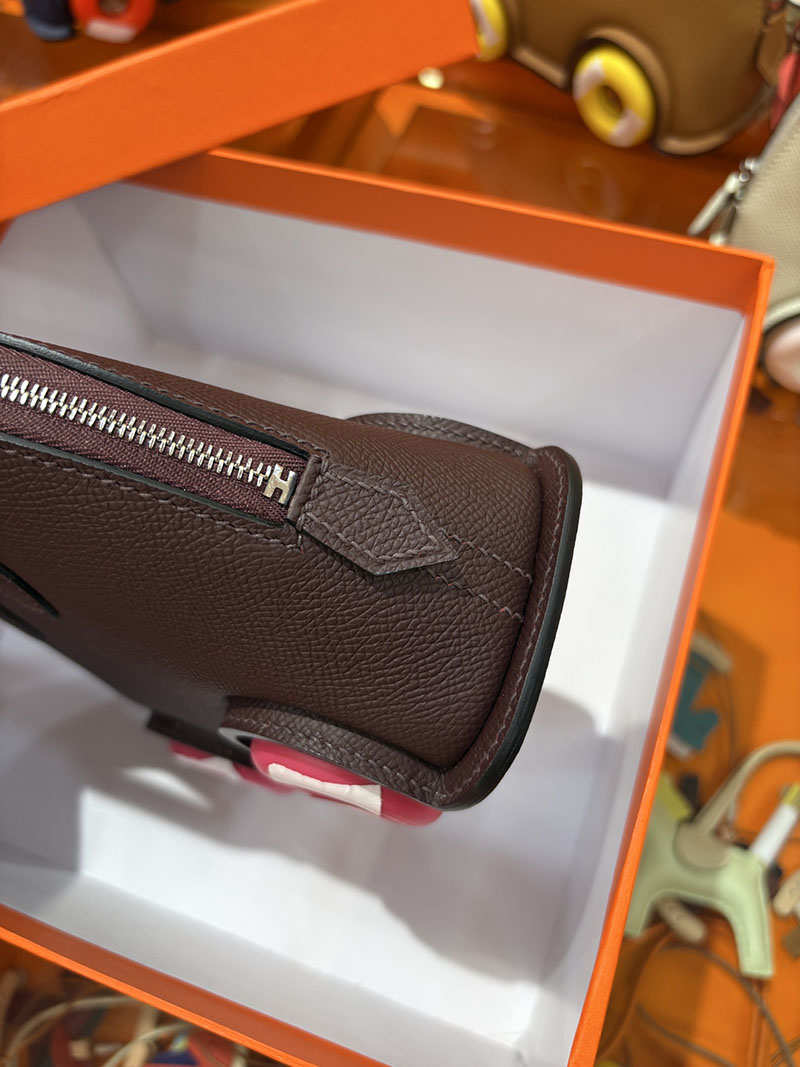 エルメスコピー通販 HERMES ボリードオンホイールズ ミニ ルージュセリエ ヴォーエプソン シルバー金具 2634723 ボリード オン ホイールズ - 画像 (5)