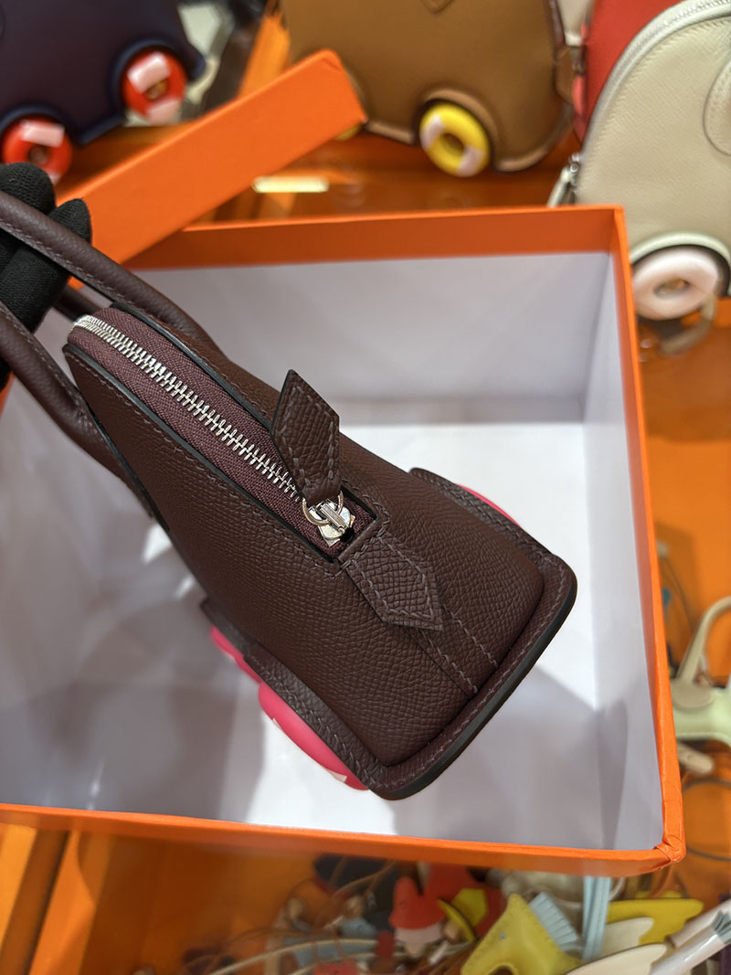 エルメスコピー通販 HERMES ボリードオンホイールズ ミニ ルージュセリエ ヴォーエプソン シルバー金具 2634723 ボリード オン ホイールズ - 画像 (4)