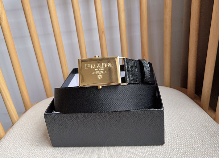 最高級プラダスーパーコピー PRADA ベルト 35mm レザー 型押し ローラーベルト ローラーバックル 2634830 プラダ ベルト メンズ アウトレット - 画像 (4)