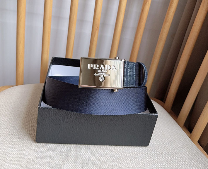 最高級プラダスーパーコピー PRADA ベルト 35mm レザー 型押し ローラーベルト ローラーバックル 2634831 プラダ ベルト メンズ リバーシブル - 画像 (4)
