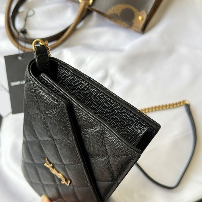 最高級サンローランスーパーコピー YSL パリ チェーンウォレット グレイン・ド・プードル レザー ブラック 871149AAGOZ1000 サンローラン バッグ ショルダー - 画像 (9)