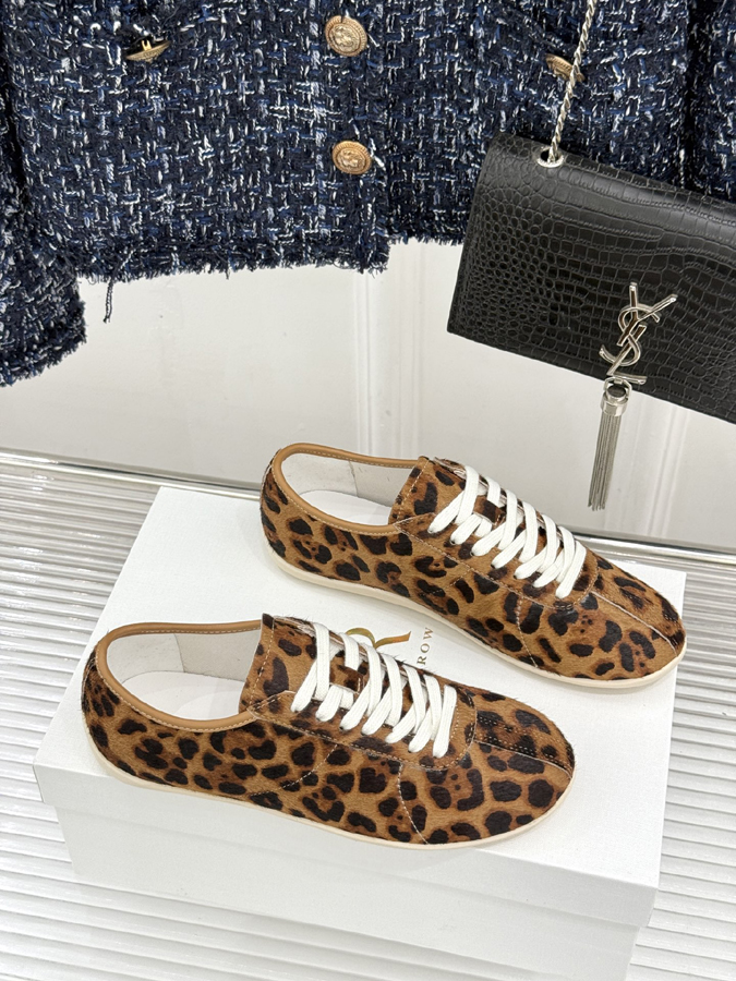 最高級ザロウスーパーコピー THE ROW ザ・ロウ ゲルマン アーミー トレーナー レオパード柄 ブラウン&ホワイト ヴィンテージ調 the row 靴 - 画像 (3)